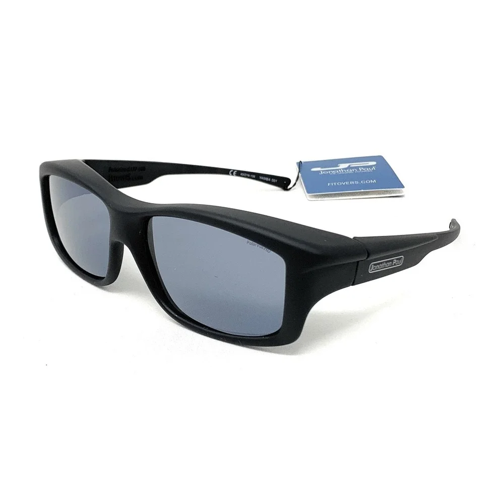 JONATHAN‎ PAUL Polarized Sunglasses Fitovers Yamba Black Grey YM001 Extra Large